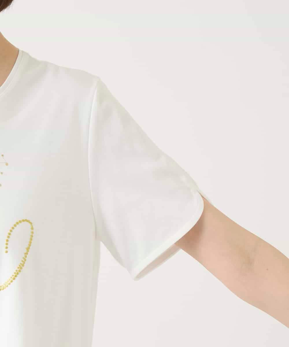 RBKGE25210 HIROKO BIS(ヒロコ ビス) スパンコールハートデザインカットソー ホワイト