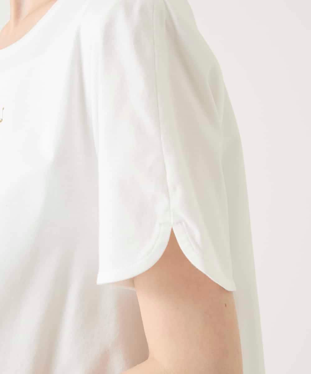 RBKGE25210 HIROKO BIS(ヒロコ ビス) スパンコールハートデザインカットソー ホワイト