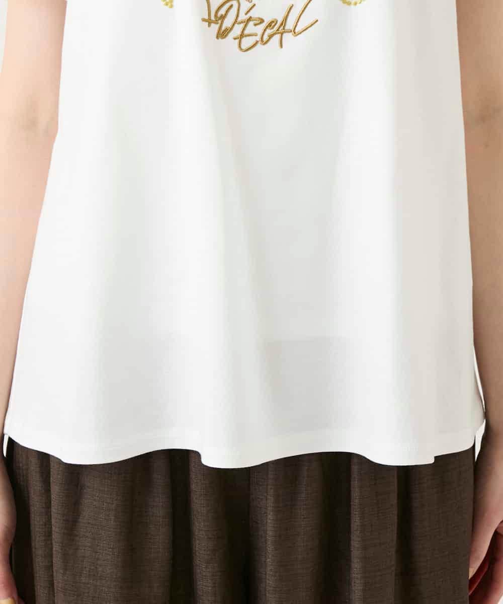 RBKGE25210 HIROKO BIS(ヒロコ ビス) スパンコールハートデザインカットソー ホワイト