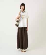 RBKGE25210 HIROKO BIS(ヒロコ ビス) スパンコールハートデザインカットソー ホワイト