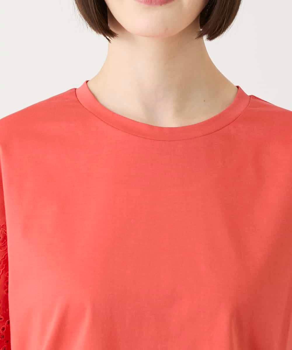 RBKGE26230 HIROKO BIS(ヒロコ ビス) スカラップレースデザインカットソー オレンジ