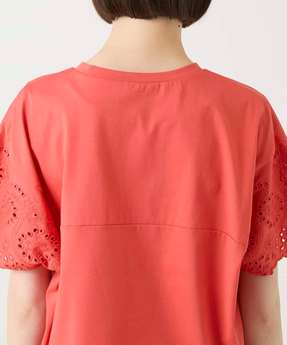 RBKGE26230 HIROKO BIS(ヒロコ ビス) スカラップレースデザインカットソー オレンジ
