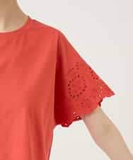 RBKGE26230 HIROKO BIS(ヒロコ ビス) スカラップレースデザインカットソー オレンジ