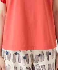 RBKGE26230 HIROKO BIS(ヒロコ ビス) スカラップレースデザインカットソー オレンジ