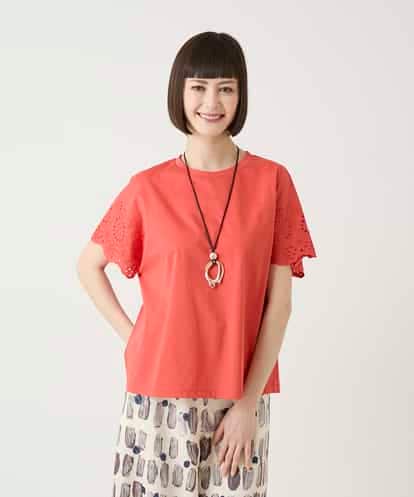 RBKGE26230  スカラップレースデザインカットソー