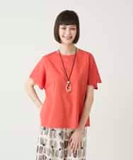 RBKGE26230 HIROKO BIS(ヒロコ ビス) スカラップレースデザインカットソー オレンジ