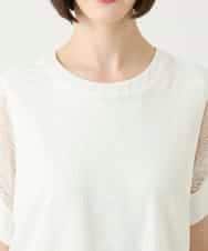 RBKGE30230 HIROKO BIS(ヒロコ ビス) ストライプレースカットソー ホワイト