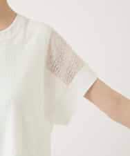 RBKGE30230 HIROKO BIS(ヒロコ ビス) ストライプレースカットソー ホワイト