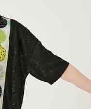 RBKGE35210 HIROKO BIS(ヒロコ ビス) カラフルパターンドットTシャツ アイボリー