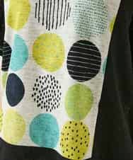 RBKGE35210 HIROKO BIS(ヒロコ ビス) カラフルパターンドットTシャツ アイボリー