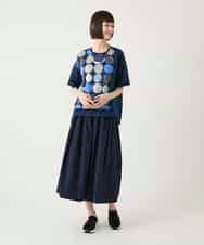 RBKGE35210 HIROKO BIS(ヒロコ ビス) カラフルパターンドットTシャツ アイボリー