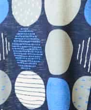 RBKGE36260 HIROKO BIS(ヒロコ ビス) 【先行予約】ドットプリントケープスリーブチュニック ネイビー