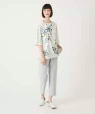 RBKGE47220 HIROKO BIS(ヒロコ ビス) アートフラワーフレアスリーブカットソー ホワイト