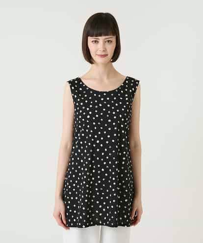 RBKGE60099 HIROKO BIS ニュアンスドットチュニックタンクトップ