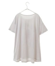 RBKGS43190 HIROKO BIS(ヒロコ ビス) 【洗える】パラリンアートチュニックTシャツ（Floris） ライトグレー