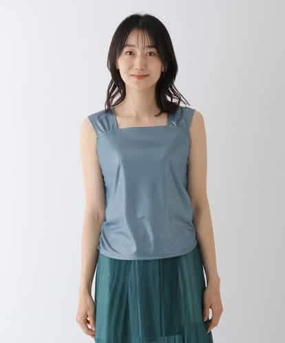 RBKGT29170 HIROKO BIS 【洗える】メタリックプリントノースリーブトップ