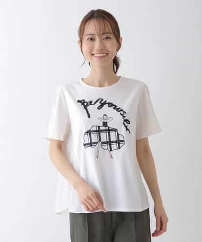 RBKGU51190 HIROKO BIS 【洗える】グラフィックモチーフデザインカットソー