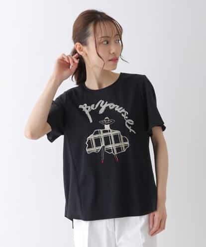 RBKGU51190 HIROKO BIS 【洗える】グラフィックモチーフデザインカットソー