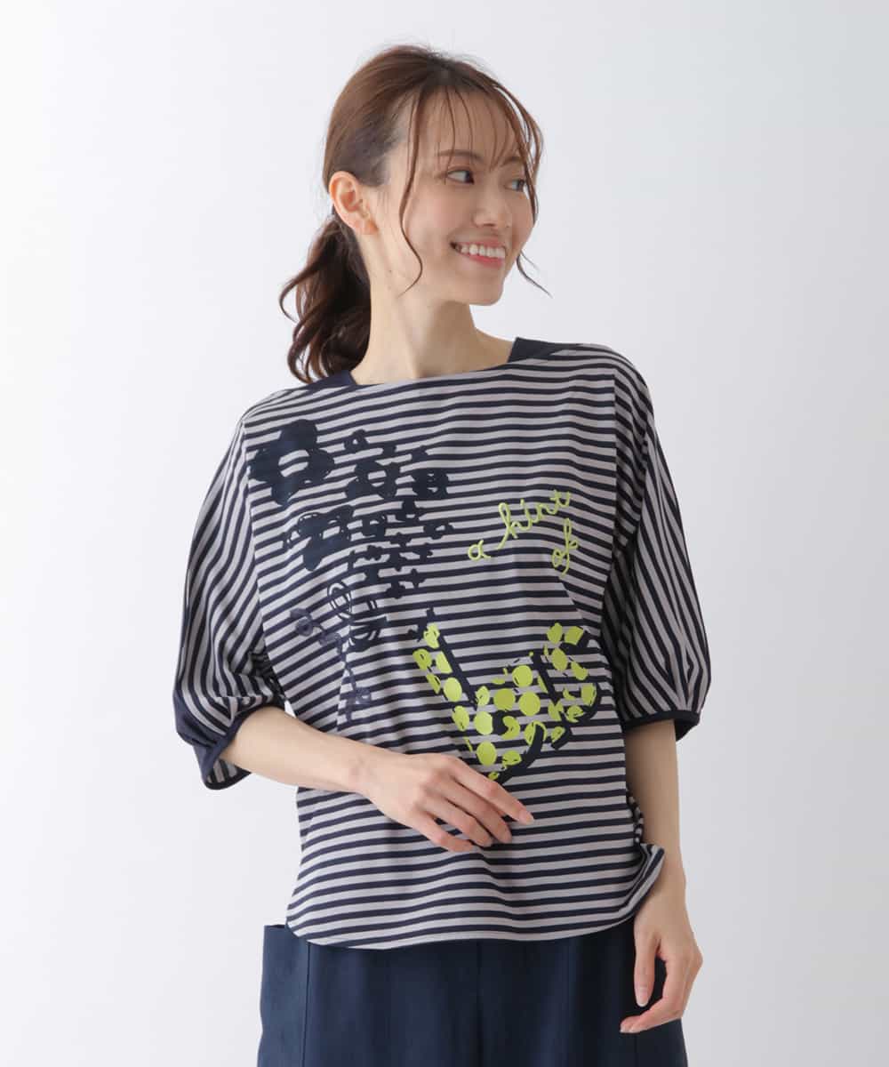 新品 TO BE CHIC ふんわり袖カットソー 黒 44 送料込み