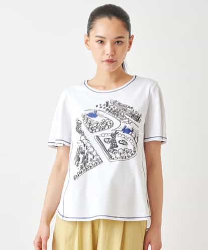 RBKGX02190 HIROKO BIS ステッチアクセントTシャツ /洗える