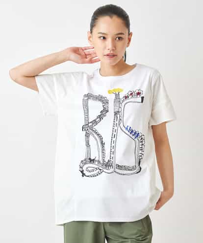 RBKGX03220 HIROKO BIS グラフィカルプリントTシャツ /洗える