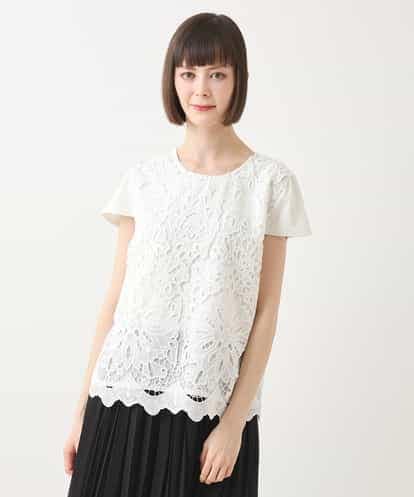 RBKHA15290 HIROKO BIS 【先行予約】フラワーデコ刺繍ブラウス