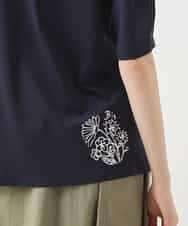 RBKHB30260 HIROKO BIS(ヒロコ ビス) Busy ButterflyプリントレイヤードTシャツ /洗える ホワイト