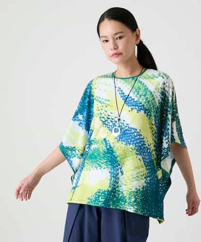 RBKHE30260 HIROKO BIS ポンチョ風カットソープルオーバー