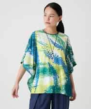 RBKHE30260 HIROKO BIS(ヒロコ ビス) ポンチョ風カットソープルオーバー グリーン