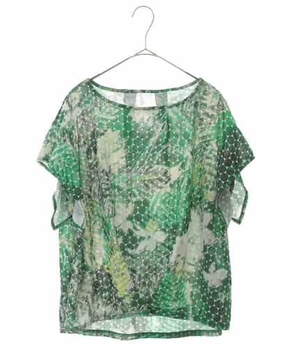 RBKHH50190 HIROKO BIS WEB限定【洗える】フラワーリーフカットソー