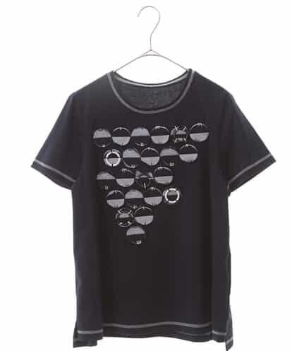 RBKHJ01180 HIROKO BIS 【洗える】パッチワーク刺繍Tシャツ