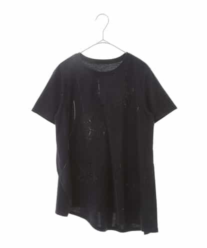 RBKHJ07190 HIROKO BIS 【洗える】フラワーモチーフコットンスムースTシャツ