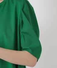 RBKHV16160 HIROKO BIS(ヒロコ ビス) 袖コンシャスドッキングTシャツ /洗濯機で洗える グリーン