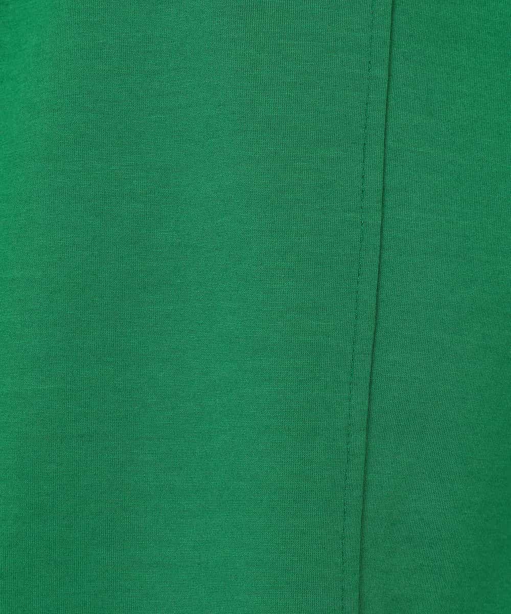RBKHV16160 HIROKO BIS(ヒロコ ビス) 袖コンシャスドッキングTシャツ /洗濯機で洗える グリーン