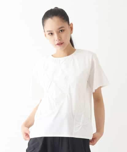 RBKIW12260  スモッキングタック刺繍Tシャツ /洗える