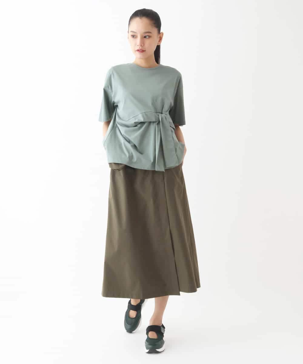RBKIW32170 HIROKO BIS(ヒロコ ビス) フロントリボンカットソーTシャツ /洗える ピンク