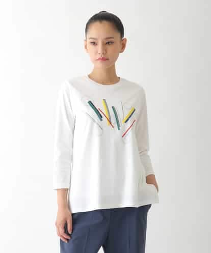RBKJB12230 HIROKO BIS クラフト刺繍デザインカットソー /洗える