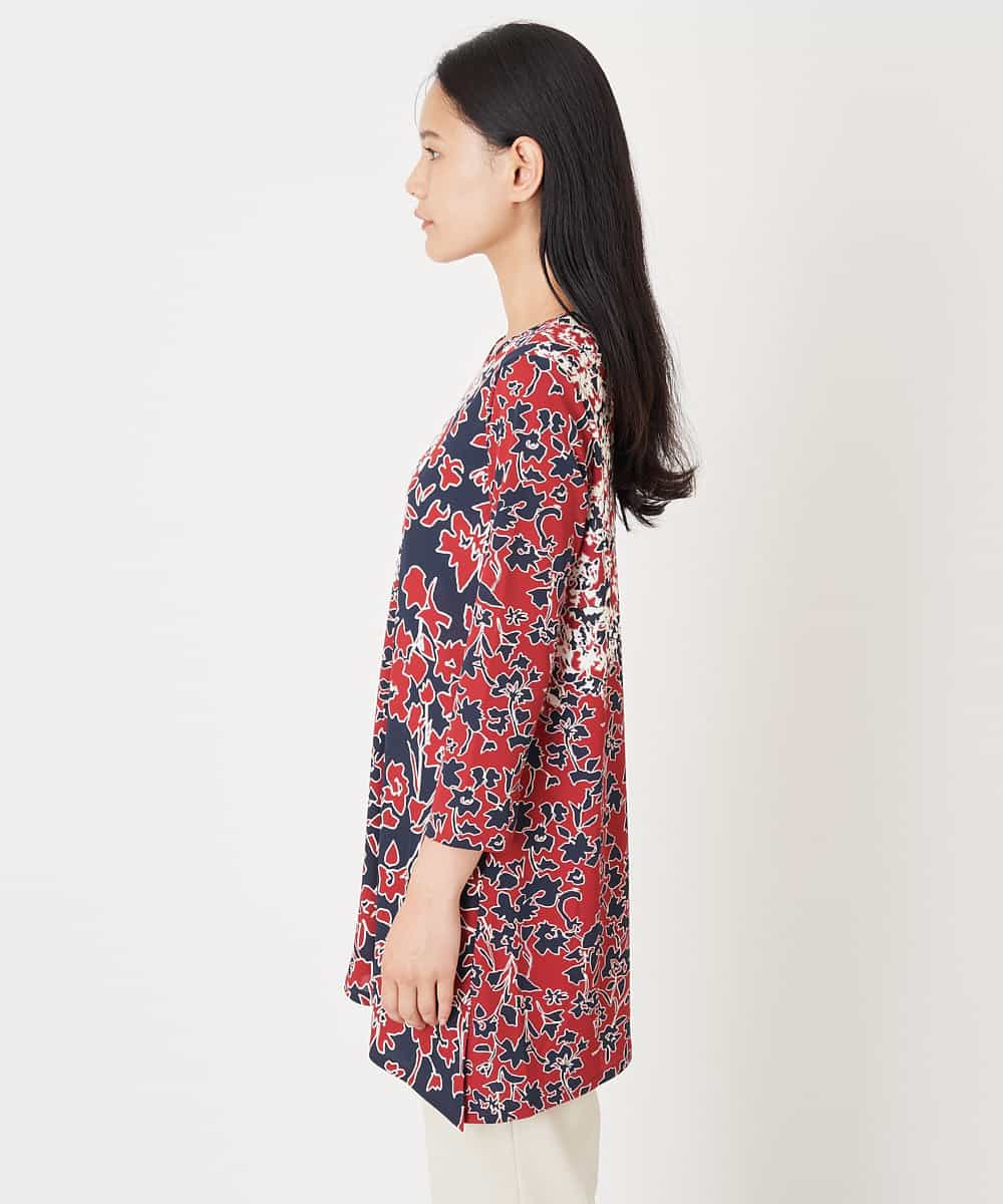 【美品】HIROKO BIS デザインカットソー チュニック風 上品 おしゃれ♡