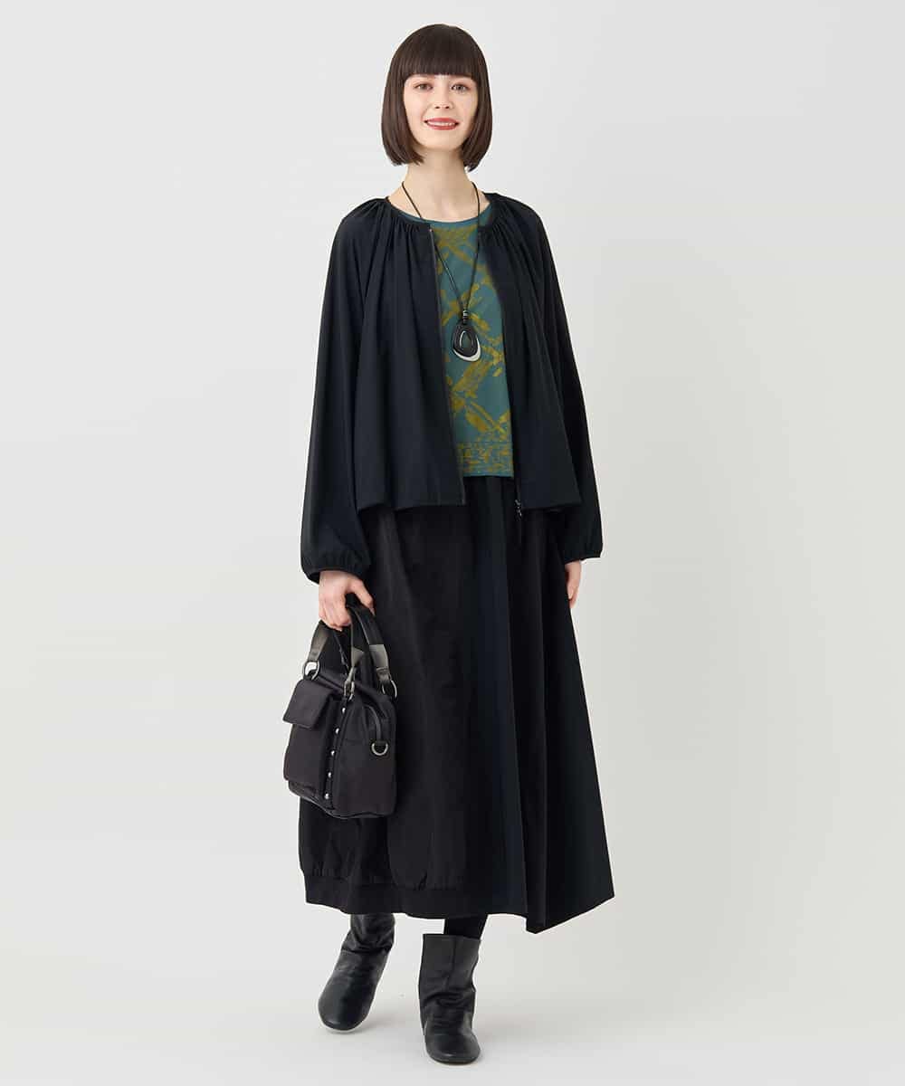 RBKLB21270 HIROKO BIS(ヒロコ ビス) 配色ジャカードプルオーバー グリーン