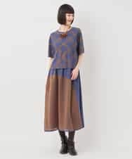 RBKLB21270 HIROKO BIS(ヒロコ ビス) 配色ジャカードプルオーバー グリーン