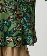 RBKLE19260 HIROKO BIS(ヒロコ ビス) ボタニカルプリントダンボールカットソー グリーン