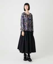 RBKLE19260 HIROKO BIS(ヒロコ ビス) ボタニカルプリントダンボールカットソー グリーン