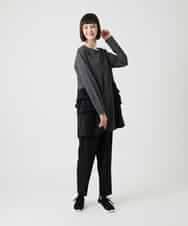 RBKLE30270 HIROKO BIS(ヒロコ ビス) タフタジョイントティアードチュニック /洗える ネイビー