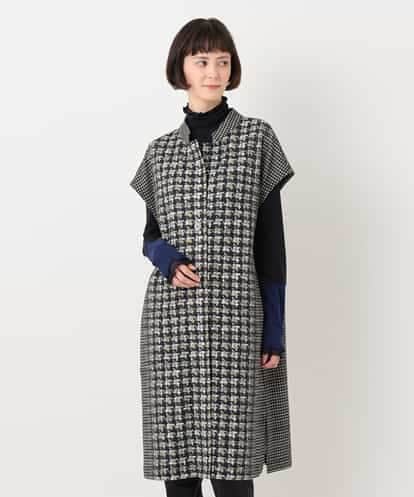 RBKLT30360 HIROKO BIS 千鳥格子プリントデザインジレ