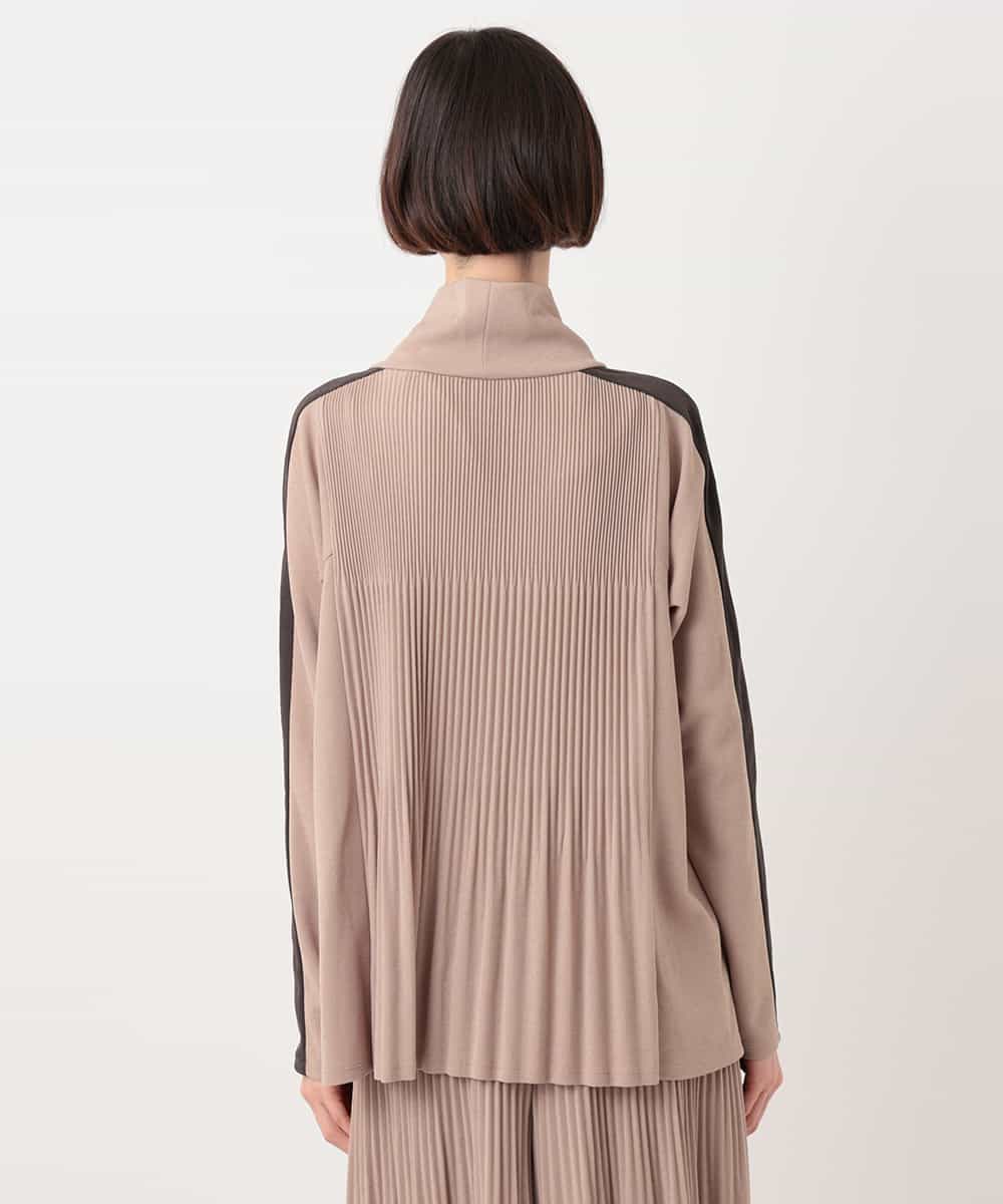 RBKLT50270 HIROKO BIS(ヒロコ ビス) プリーツアクセントジャージープルオーバー ベージュ
