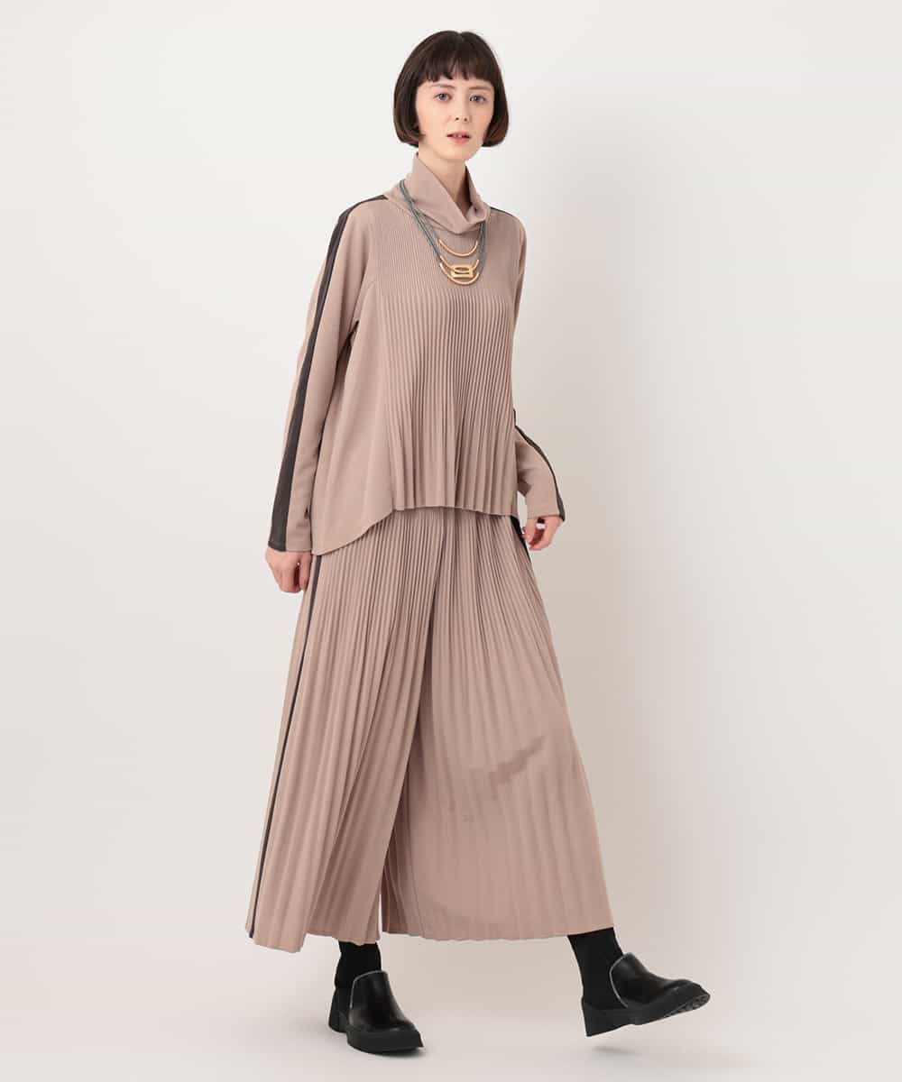 RBKLT50270 HIROKO BIS(ヒロコ ビス) プリーツアクセントジャージープルオーバー ベージュ
