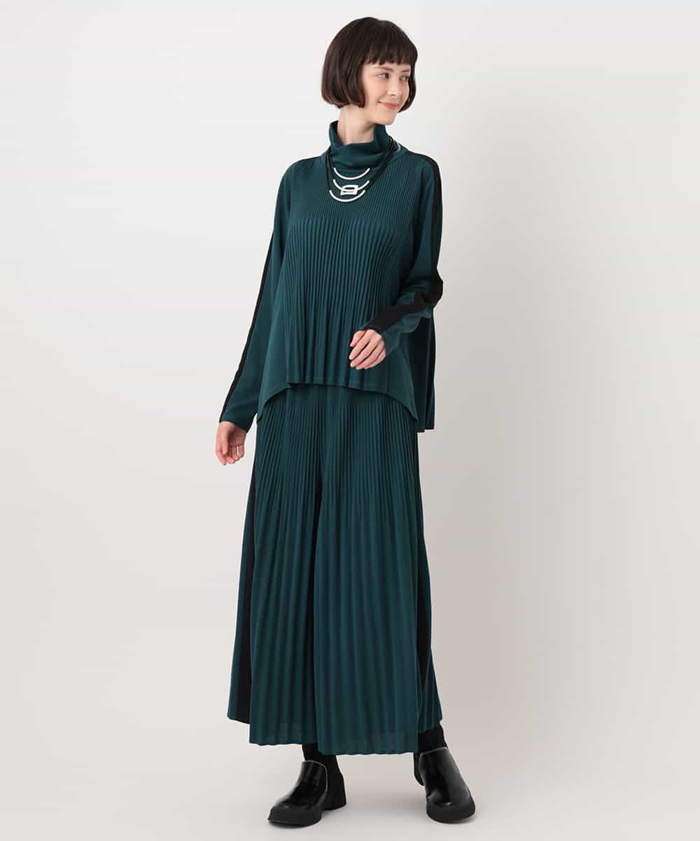 RBKLT50270 HIROKO BIS(ヒロコ ビス) プリーツアクセントジャージープルオーバー ベージュ