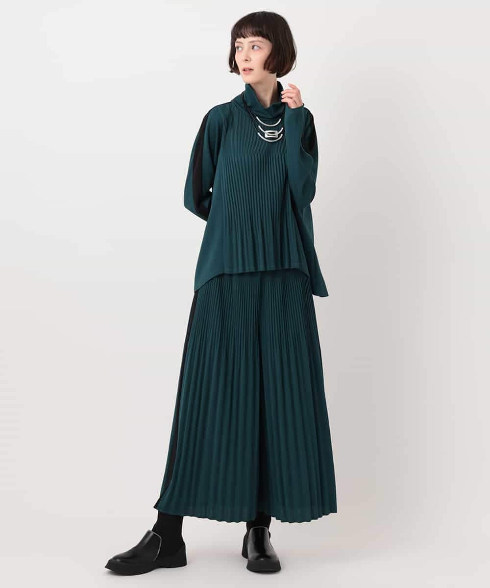 RBKLT50270 HIROKO BIS(ヒロコ ビス) プリーツアクセントジャージープルオーバー ベージュ