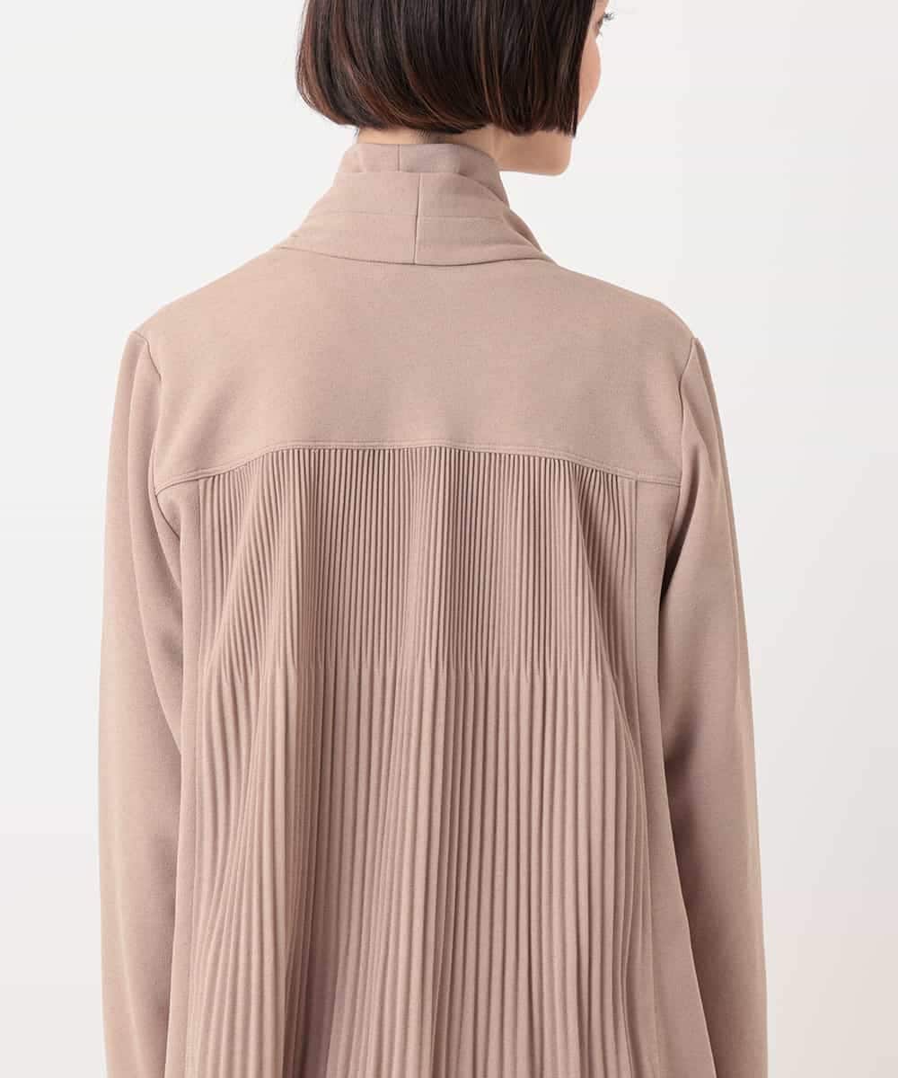 RBKLT53270 HIROKO BIS(ヒロコ ビス) バックプリーツジャージーカーディガン ベージュ
