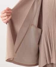 RBKLT53270 HIROKO BIS(ヒロコ ビス) バックプリーツジャージーカーディガン ベージュ